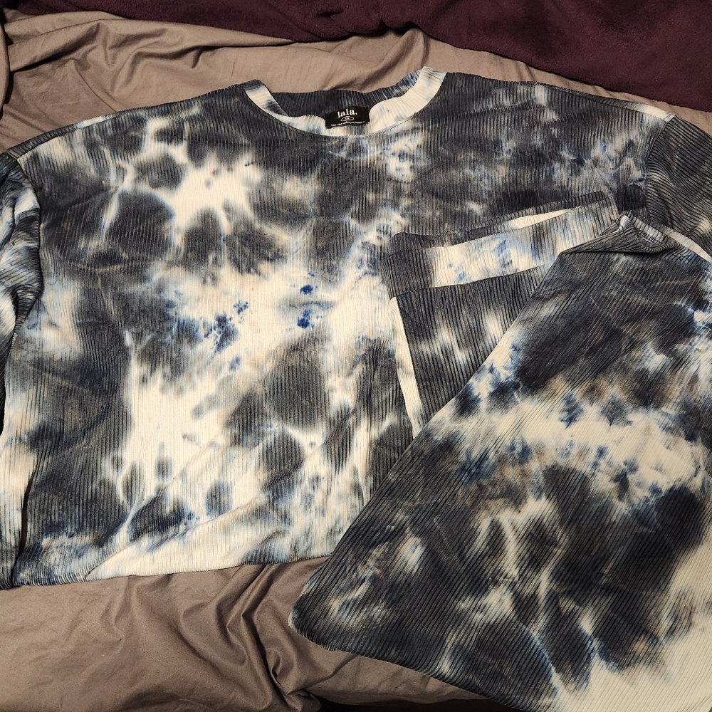 Dressed in Lala Tie Dye Ribbed Playsuit 3X